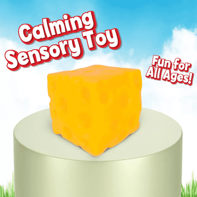 Squeezy CHEESE BLOCK Sensory Toy