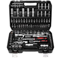 TLGREEN 108 Pcs Mechanic Socket Tool Kit, CR-V Steel Metric and Standa