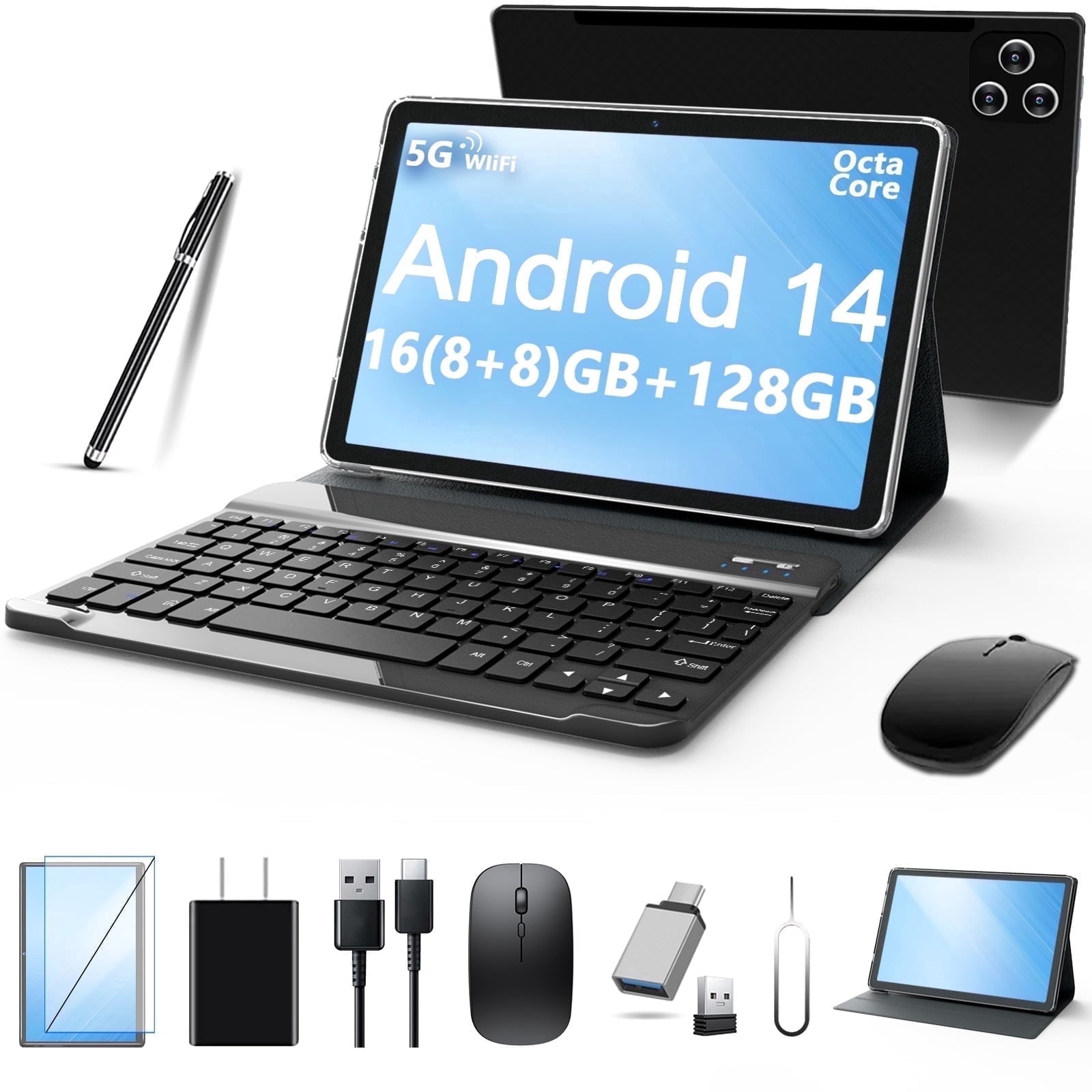 Tablet 2026 Newest Android 14 Tablet, 10 Inch Tablet,5G Wi-Fi Tablet C