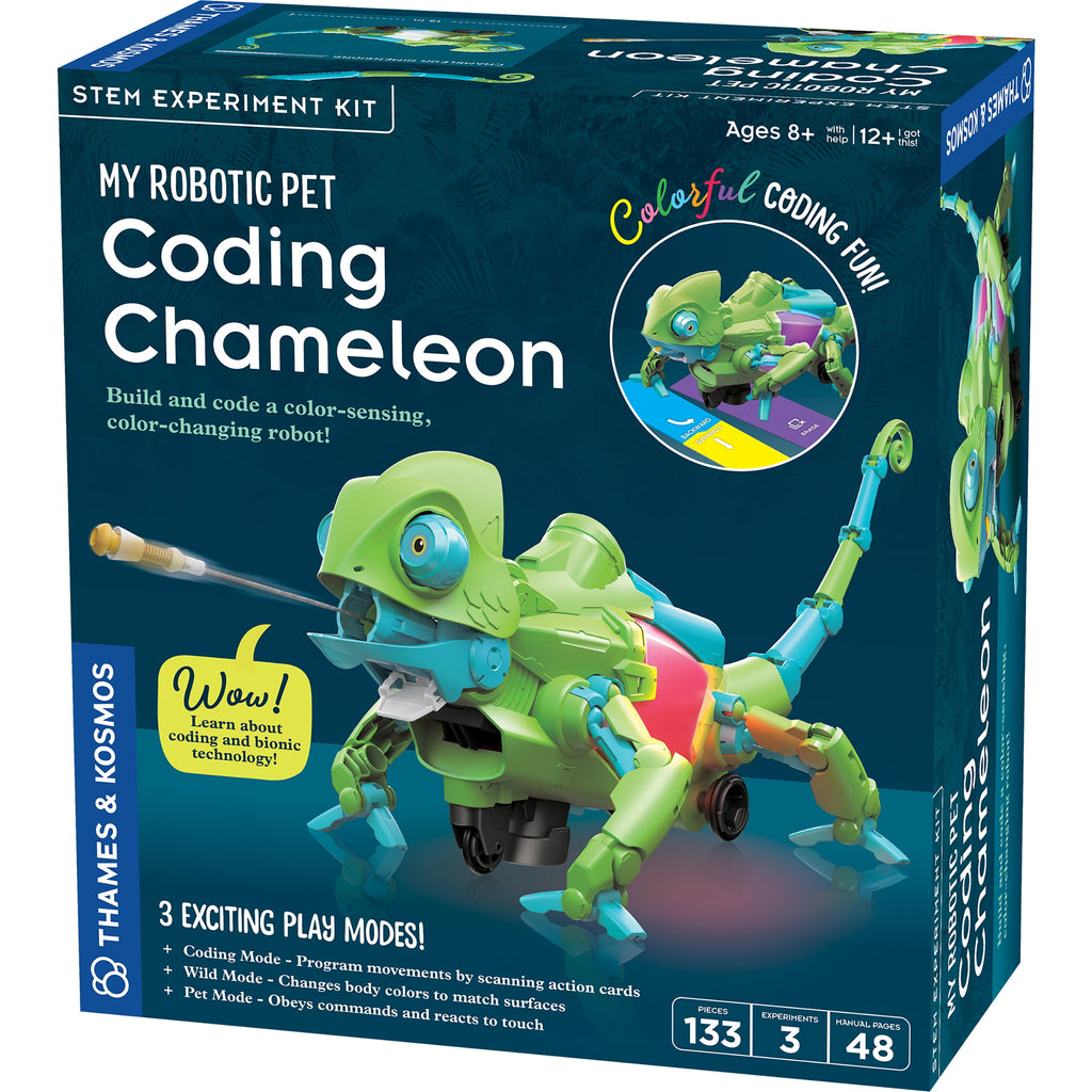 Thames & Kosmos, My Robotic Pet, Coding Chameleon STEM Kit, Science Se