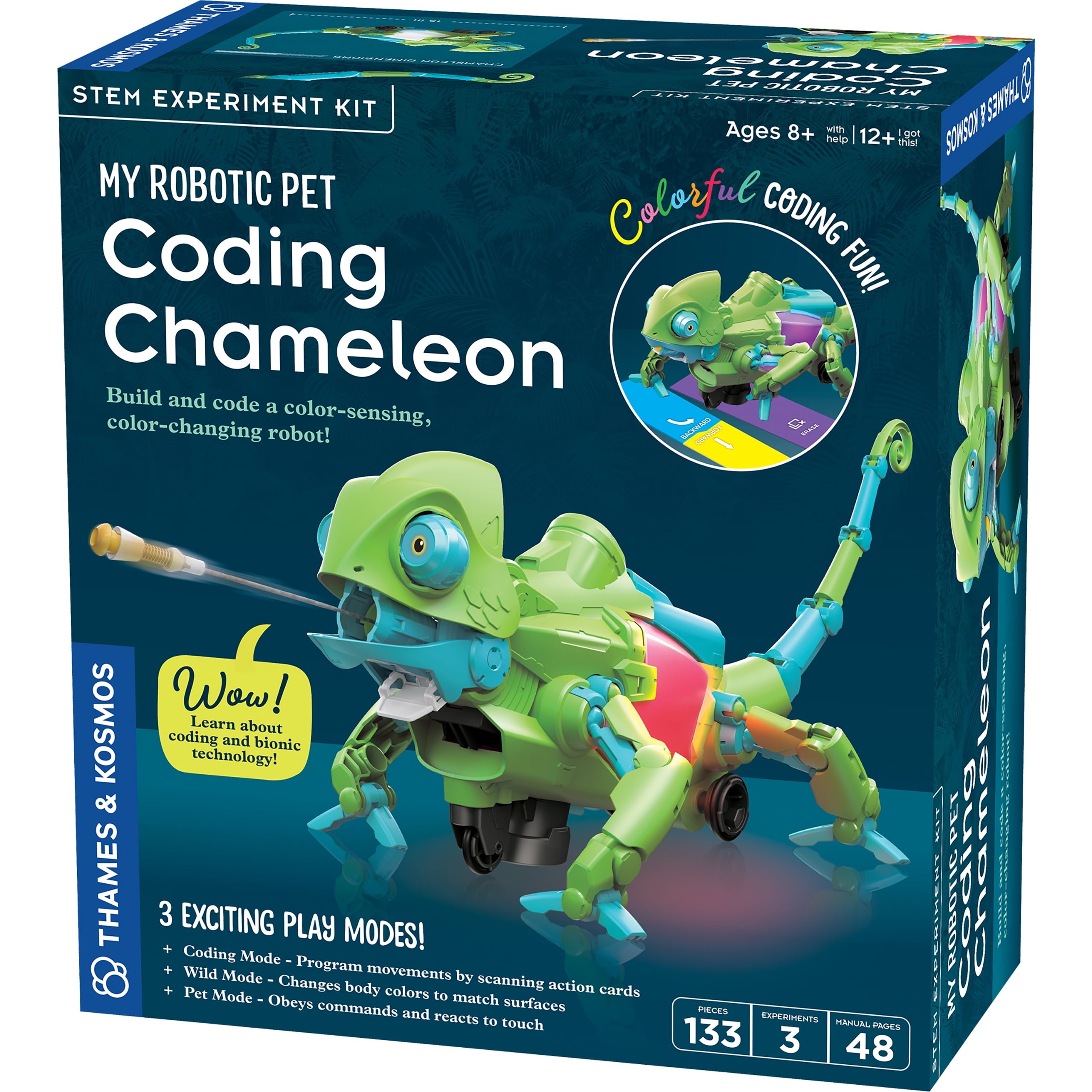 Thames & Kosmos, My Robotic Pet, Coding Chameleon STEM Kit, Science Se