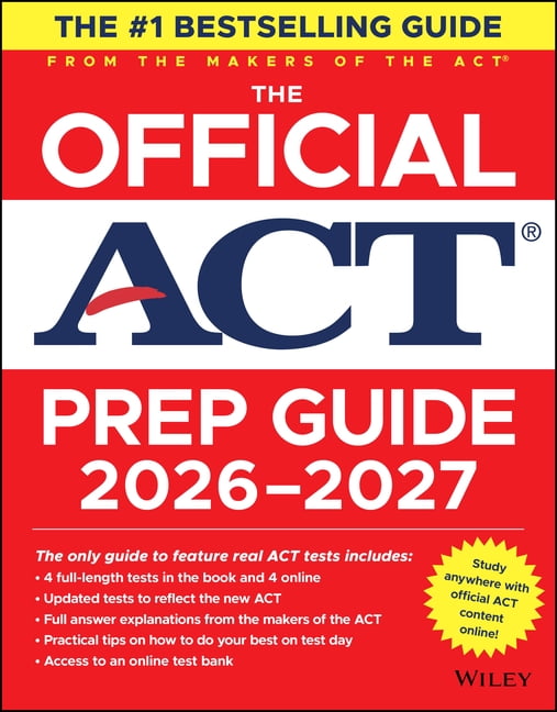 The Official ACT Prep Guide 2026-2027: Book + Online, (Paperback)