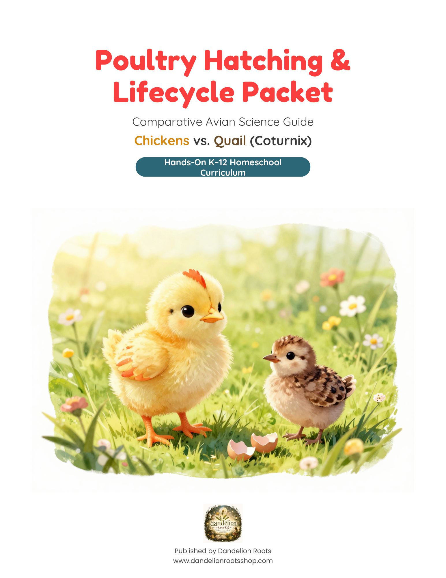 Poultry Hatching & Lifecycle Packet: Comparative Avian Science Guide — Chickens vs. Quail (Coturnix)