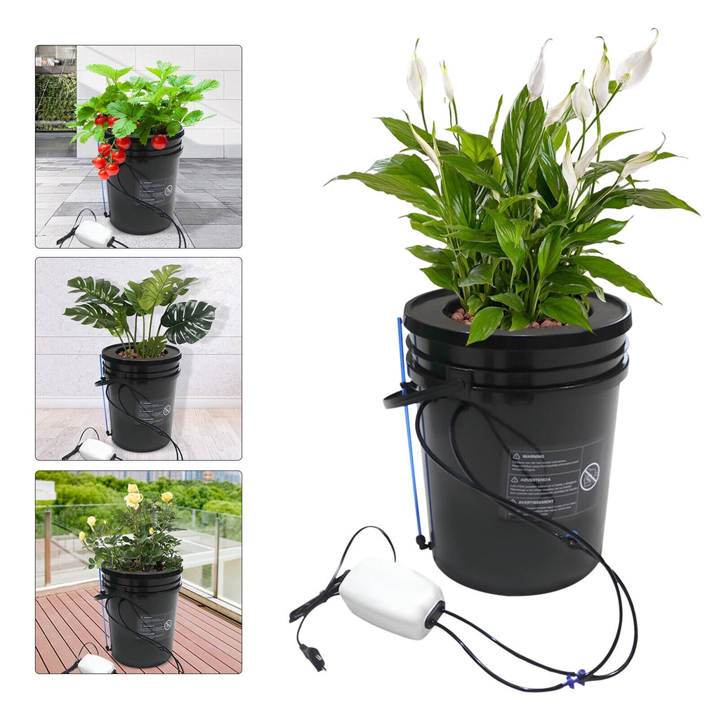 ToppiJoy 5-Gallon Hydroponics Grow System with Top Drip Kit, Plastic H