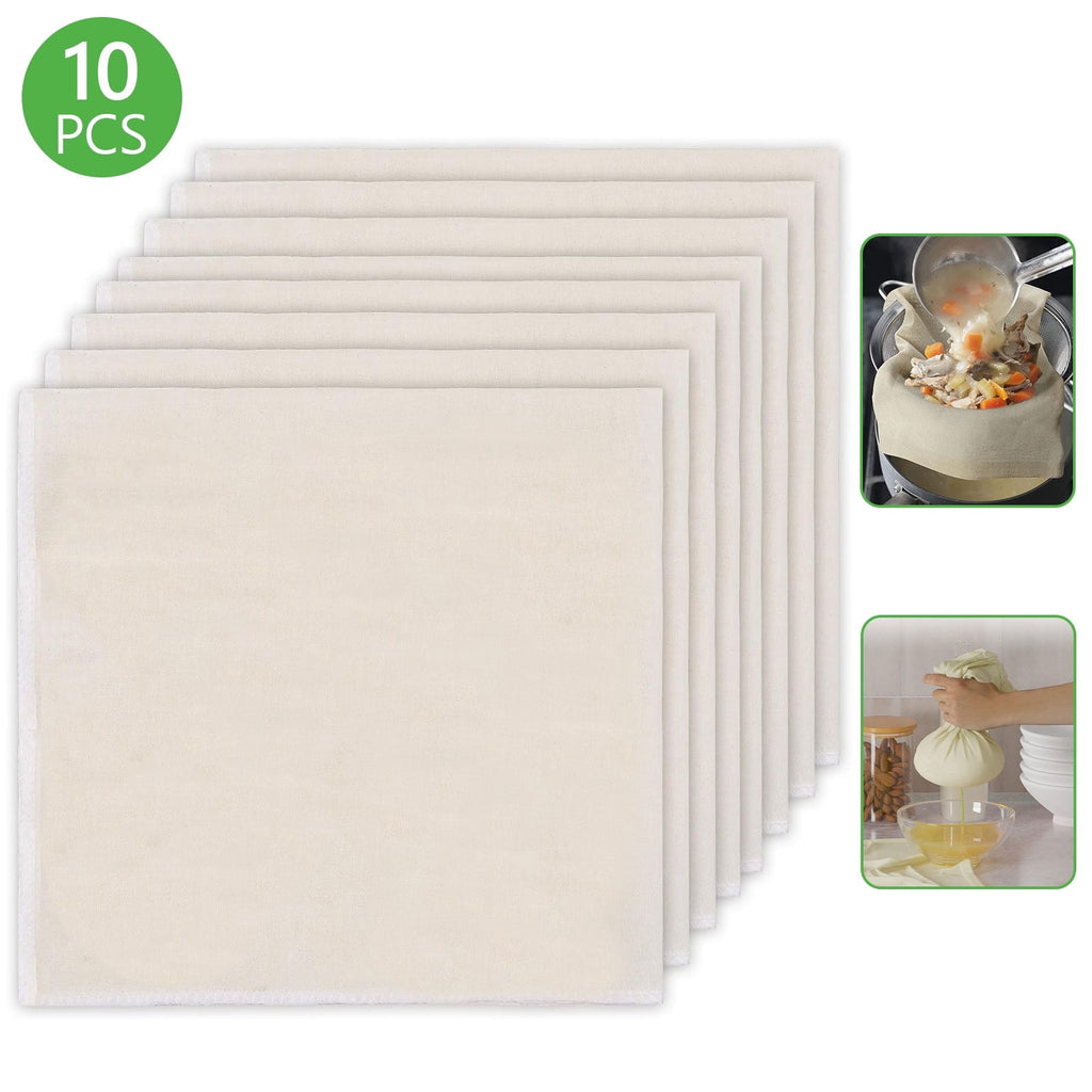 Tripumer 10 Pcs Cheese Making Cloth Reusable Cheesecloth 20x20 inch Ch