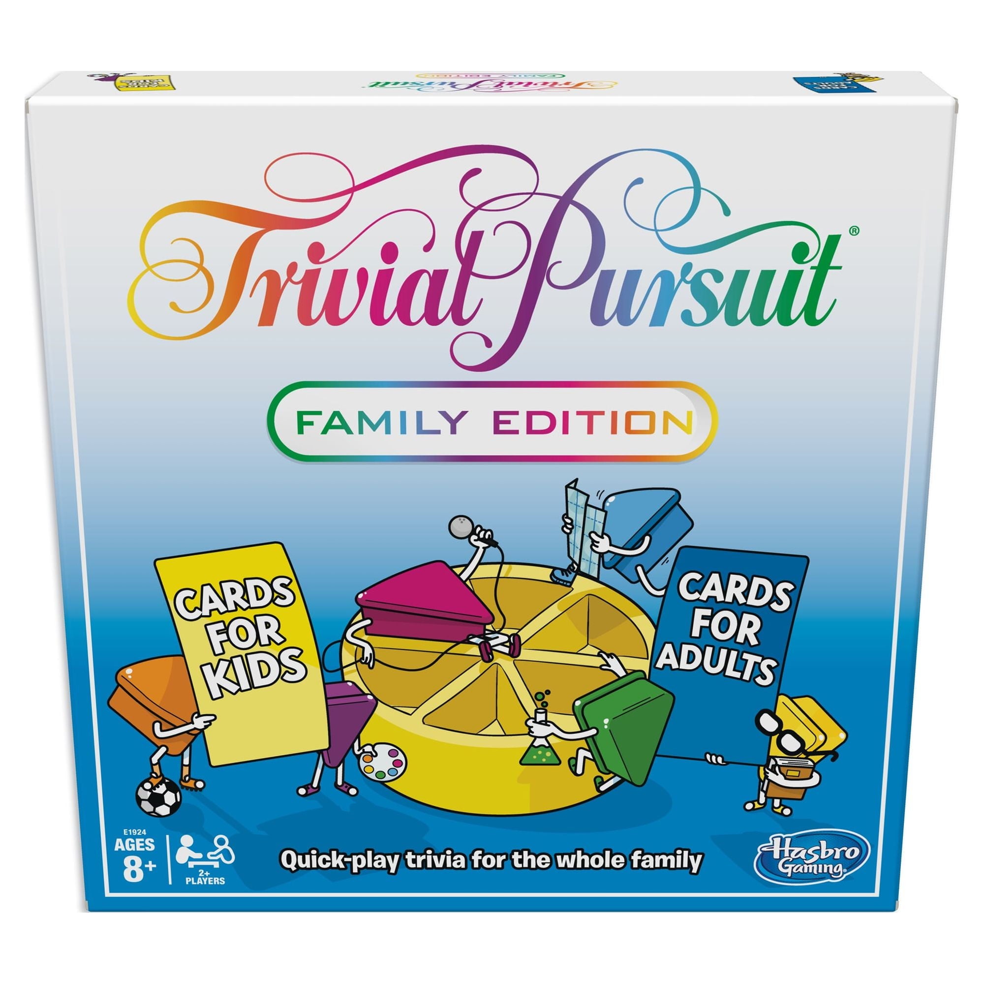 Trivial Pursuit Family Edition game, Board Game for 2 or More Players,