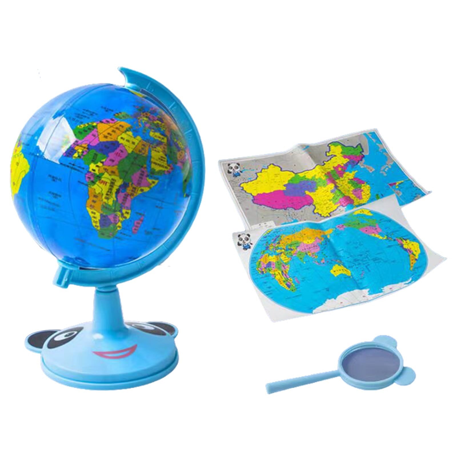 Twfbrm Mini World Globe with Stand, Geography Educational Globe for St