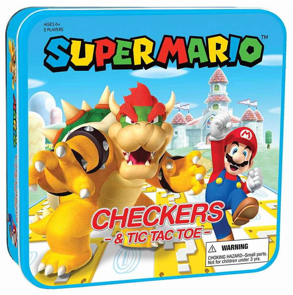 Super Mario™ vs Bowser Checkers & Tic Tac Toe Board Game, by Usaopol