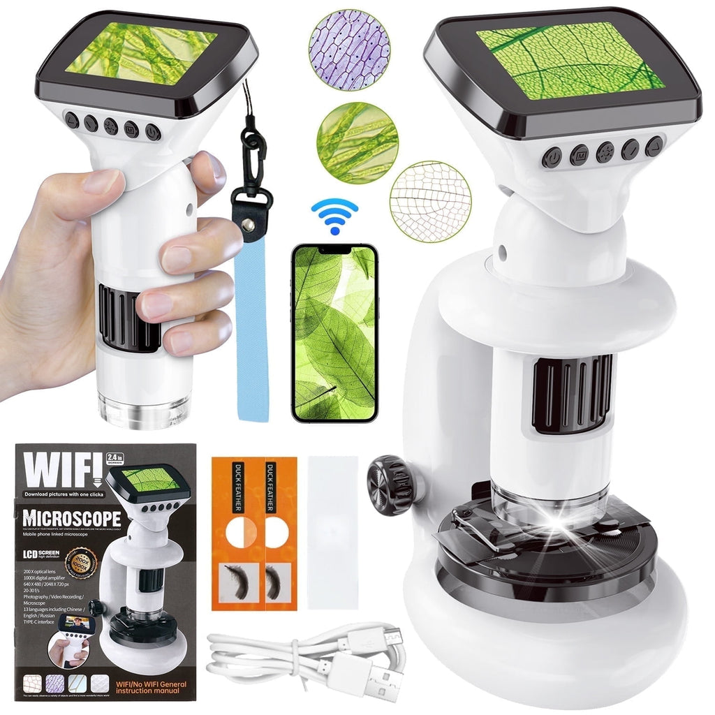 UUSUOO Microscope for Kids,Beginner STEM Microscope Kit,Educational To