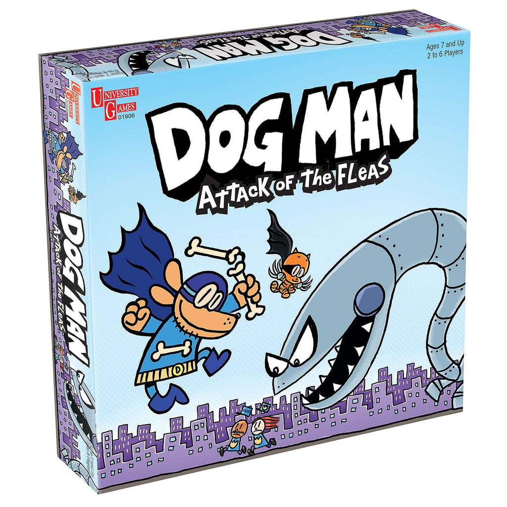 University Games | Dog Man Attack of The FLEAS Cooperative Board Game