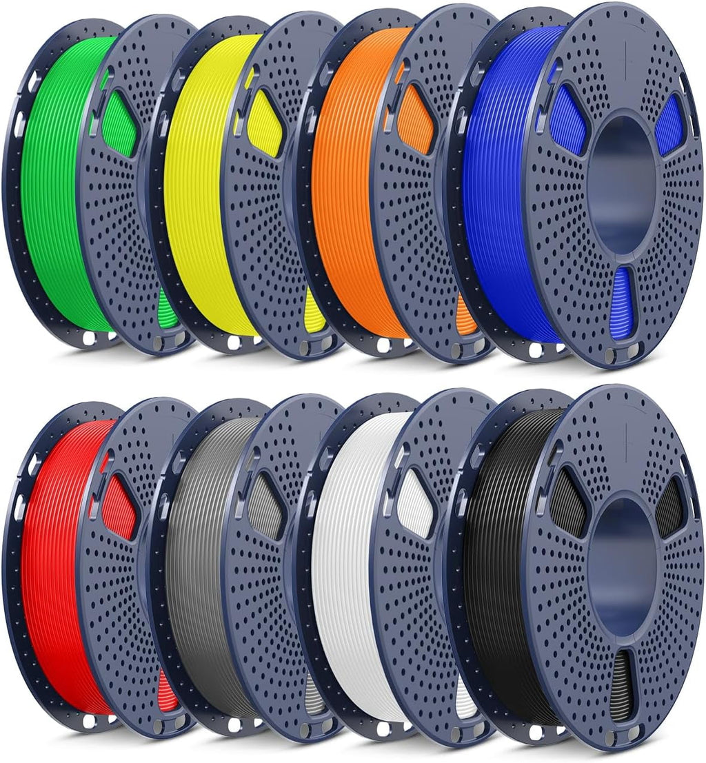 Upgrade PLA+2.0 Filament Bundle, 3D Printer Filament Bundle Multicolor