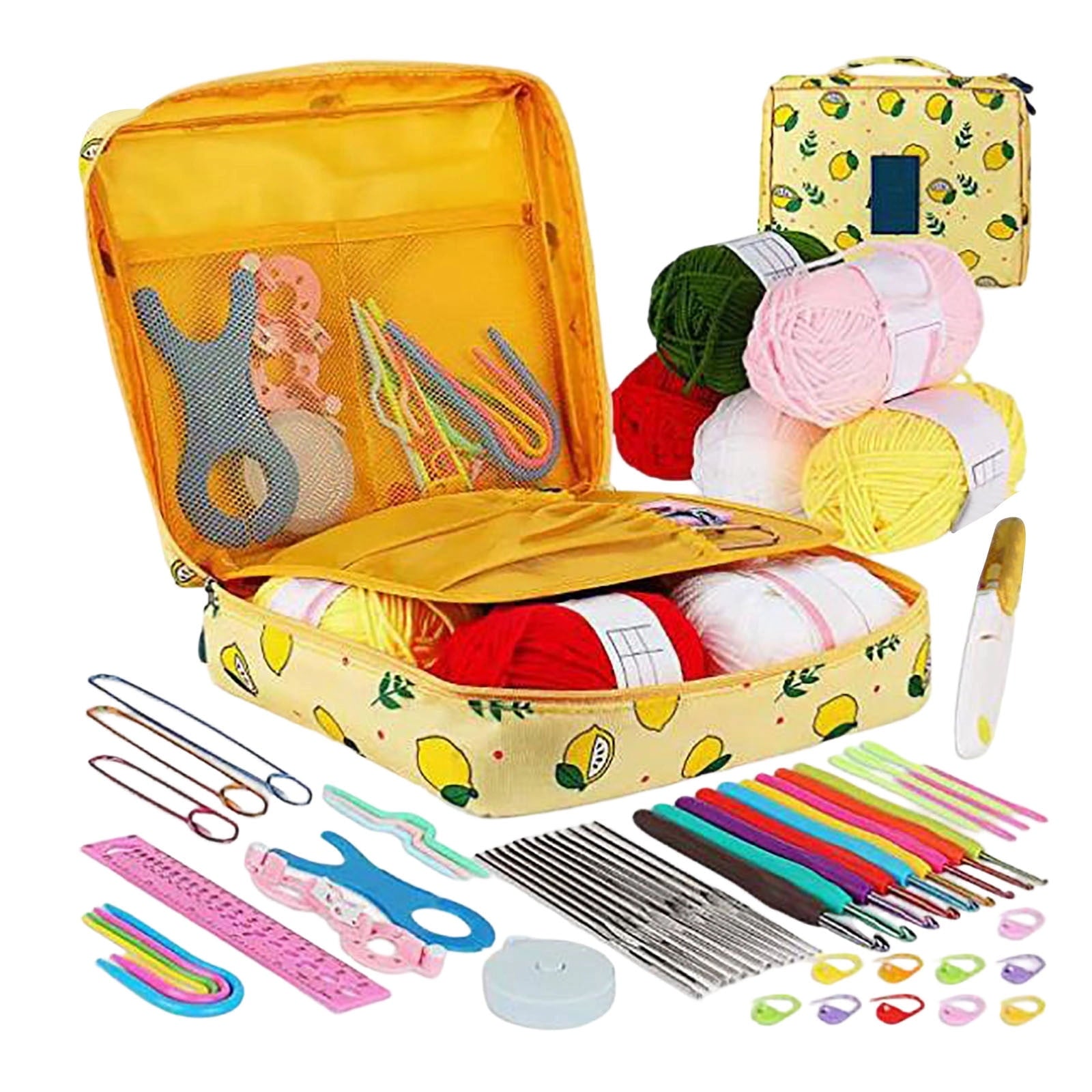 Votnto 59-Piece Crochet Kit for Beginners, Complete Crochet Starter Se