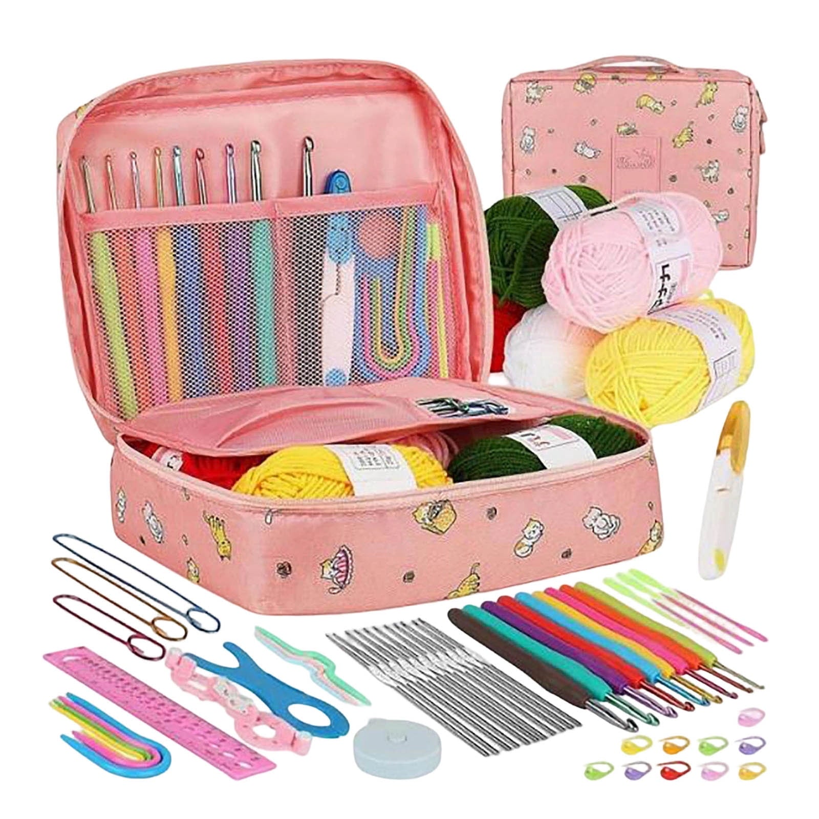 Votnto 59-Piece Crochet Kit for Beginners, Complete Crochet Starter Se