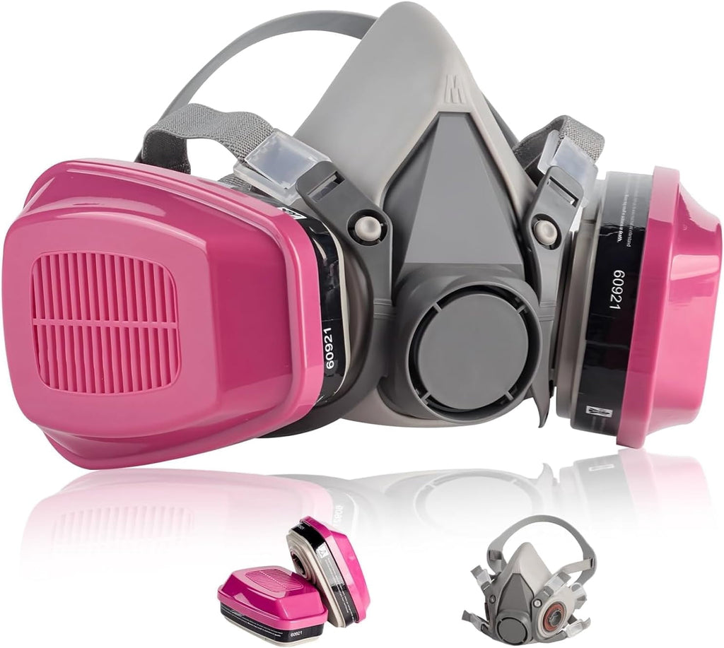 WAKYFLX Respirator Mask with 60921 Filters, Reusable Half Face Respira