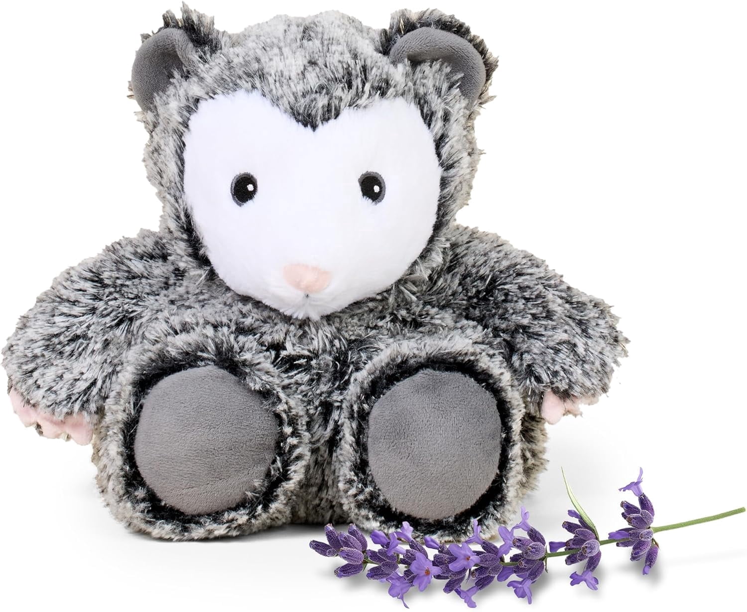 warmies 13” Opossum Stuffed Animal, Microwavable Heated Plushies and