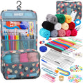 Wiher Complete Crochet Kit for Beginners,130 Pcs Crochet Kit Including