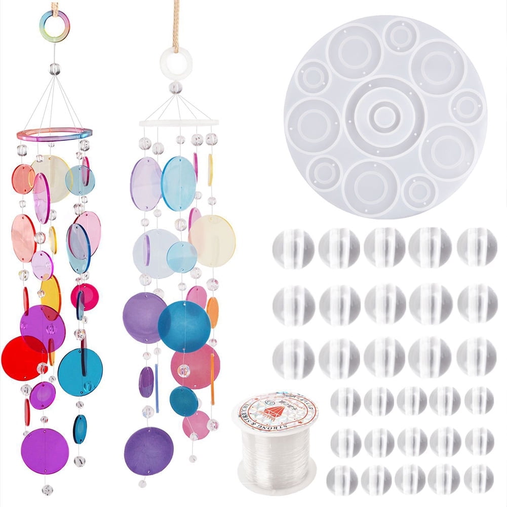 Wind Chime Silicone Mold Kit Casting Resin Epoxy Mould DIY Art Craft M