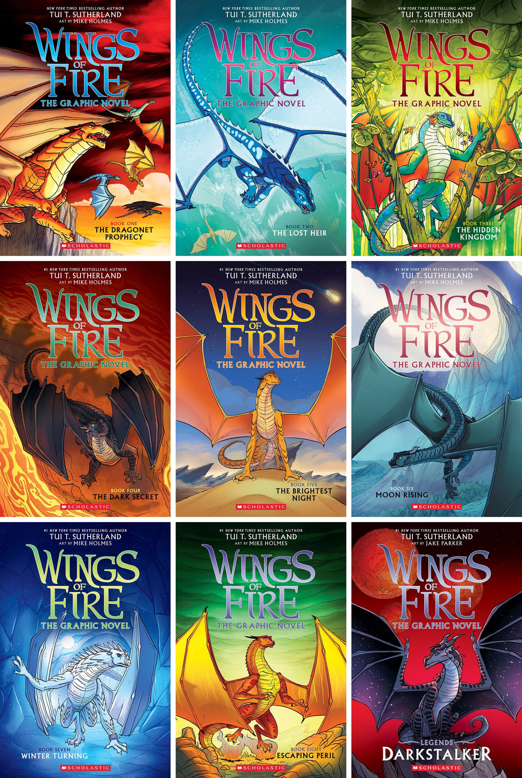 Wings of Fire Graphic Novels Series Set (Graphix Books 1-8)
