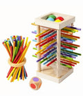 Wooden Board Game With Dice And Sticks,Educational Math Counting Game
