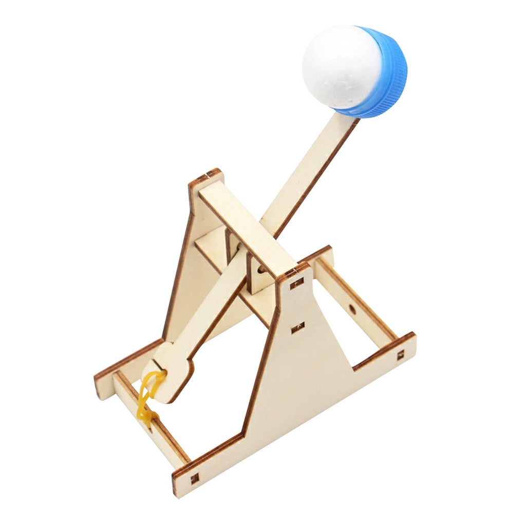 Wooden Trebuchet Construction Kit Educational DIY Mechanical Building