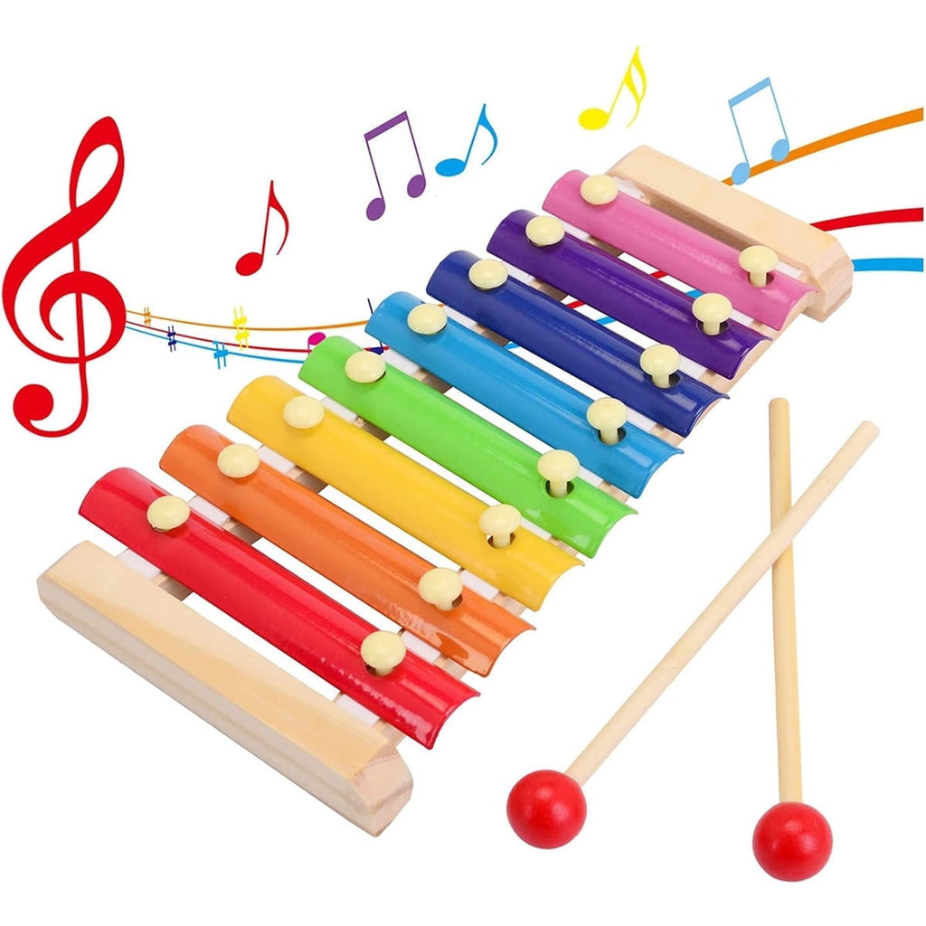 Fixdono Wooden Xylophone Children's Musical Instruments Toy, Wooden 8