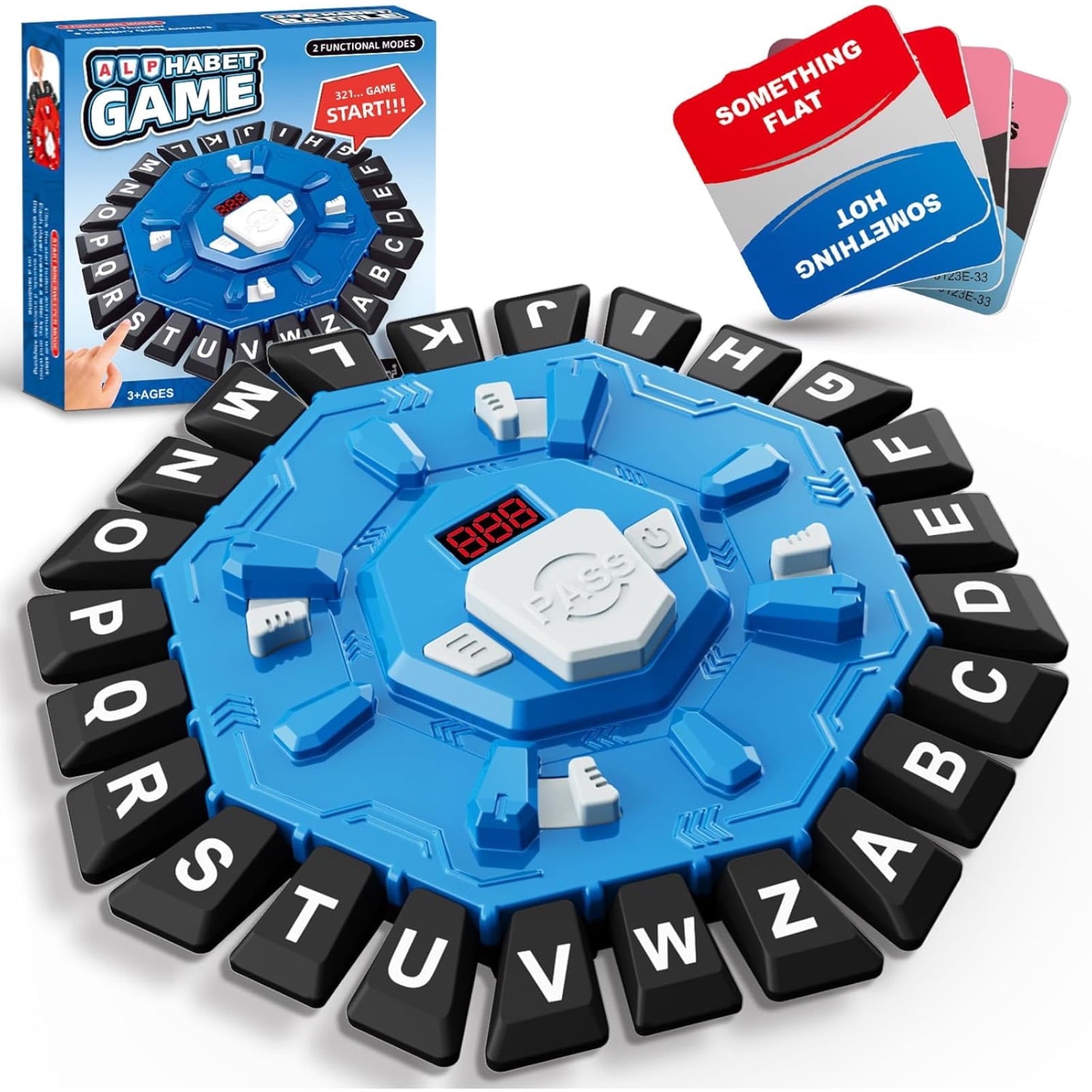 Word Game Family Board Game with Digital Display Timer and 2 Categorie
