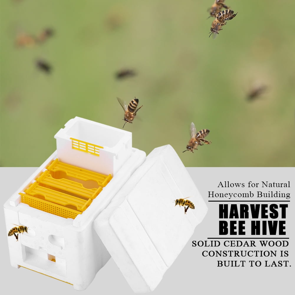 YAHHU Harvest Bee Hive Box EPS Beekeeping King Box Pollination Tool Ea