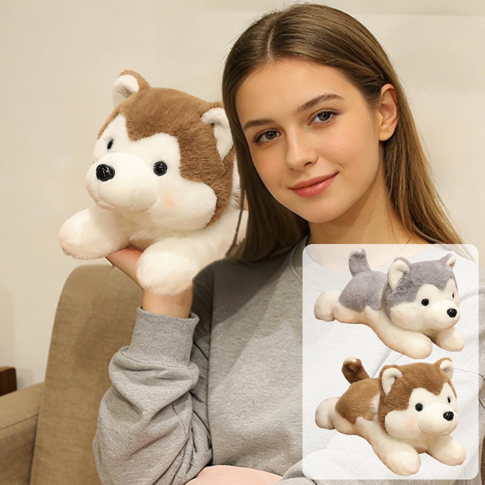 Yaoyar Dog Stuffed Animal, Golden Doodle Puppy Plush Toy with Realisti