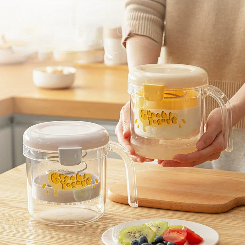 Greek Yogurt Strainer with Lid, Yogurt Maker, Yoghurt Filter with Ultr