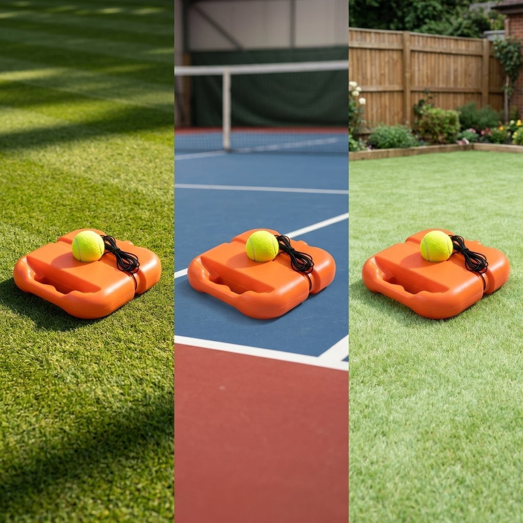 YingYouFu Tennis Training Equipment with Base and Rope, Rebound Ball T