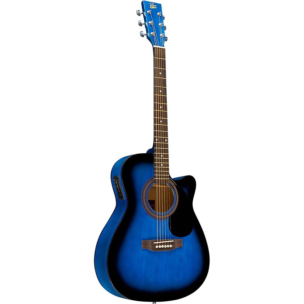 Rogue RA-090 Concert Cutaway Acoustic-Electric Guitar - Blue Burst