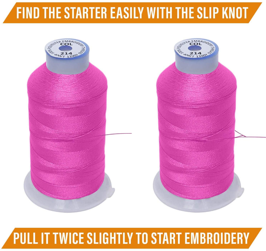 New Brother 40 Colors Embroidery Thread Set 40wt Polyester Threads fro