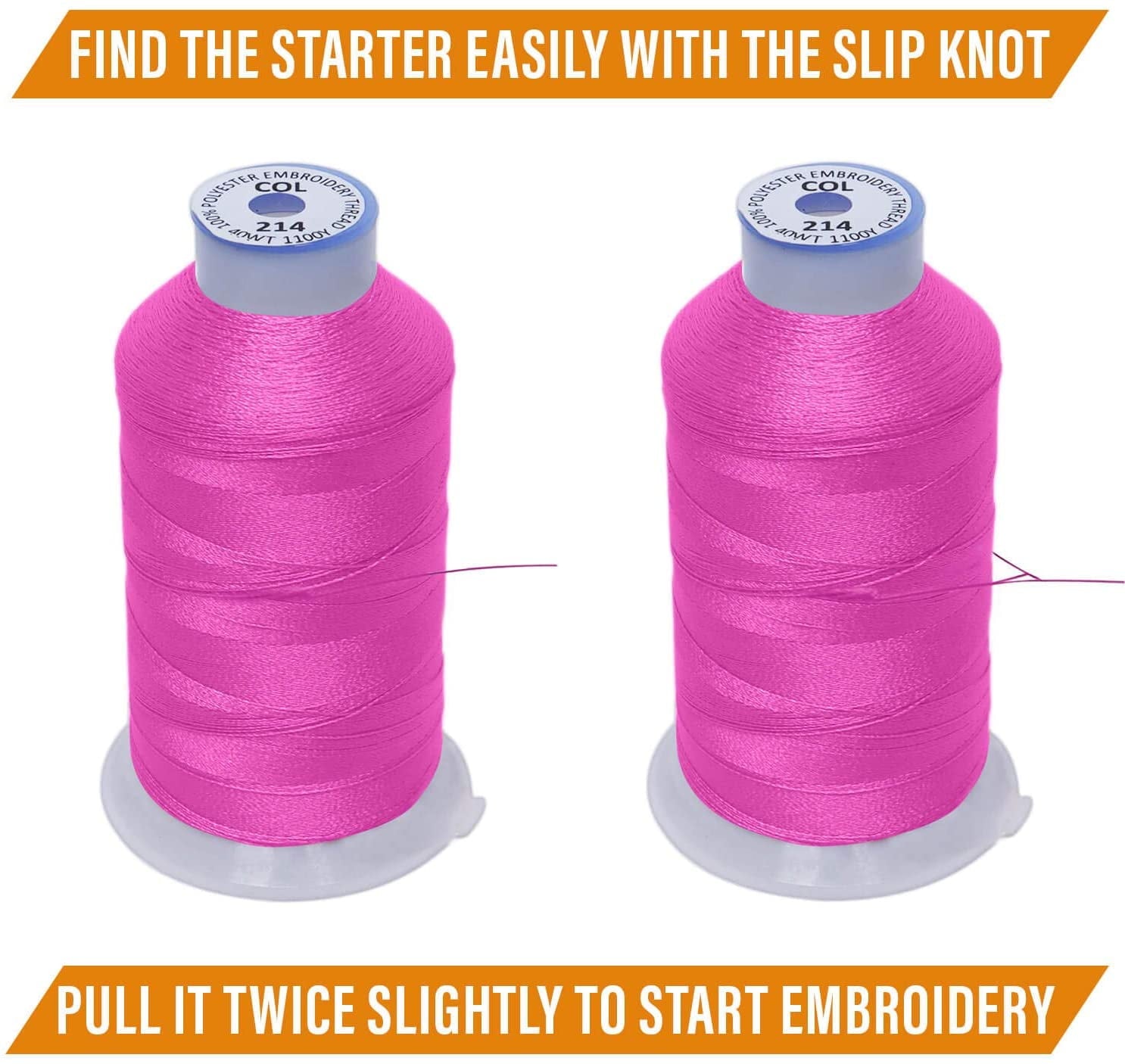 New Brother 40 Colors Embroidery Thread Set 40wt Polyester Threads fro