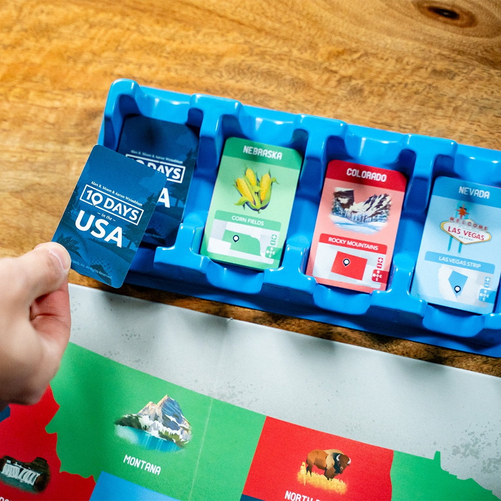 10 Days in The USA, Family Road Trip Board Game for All Ages, Designed