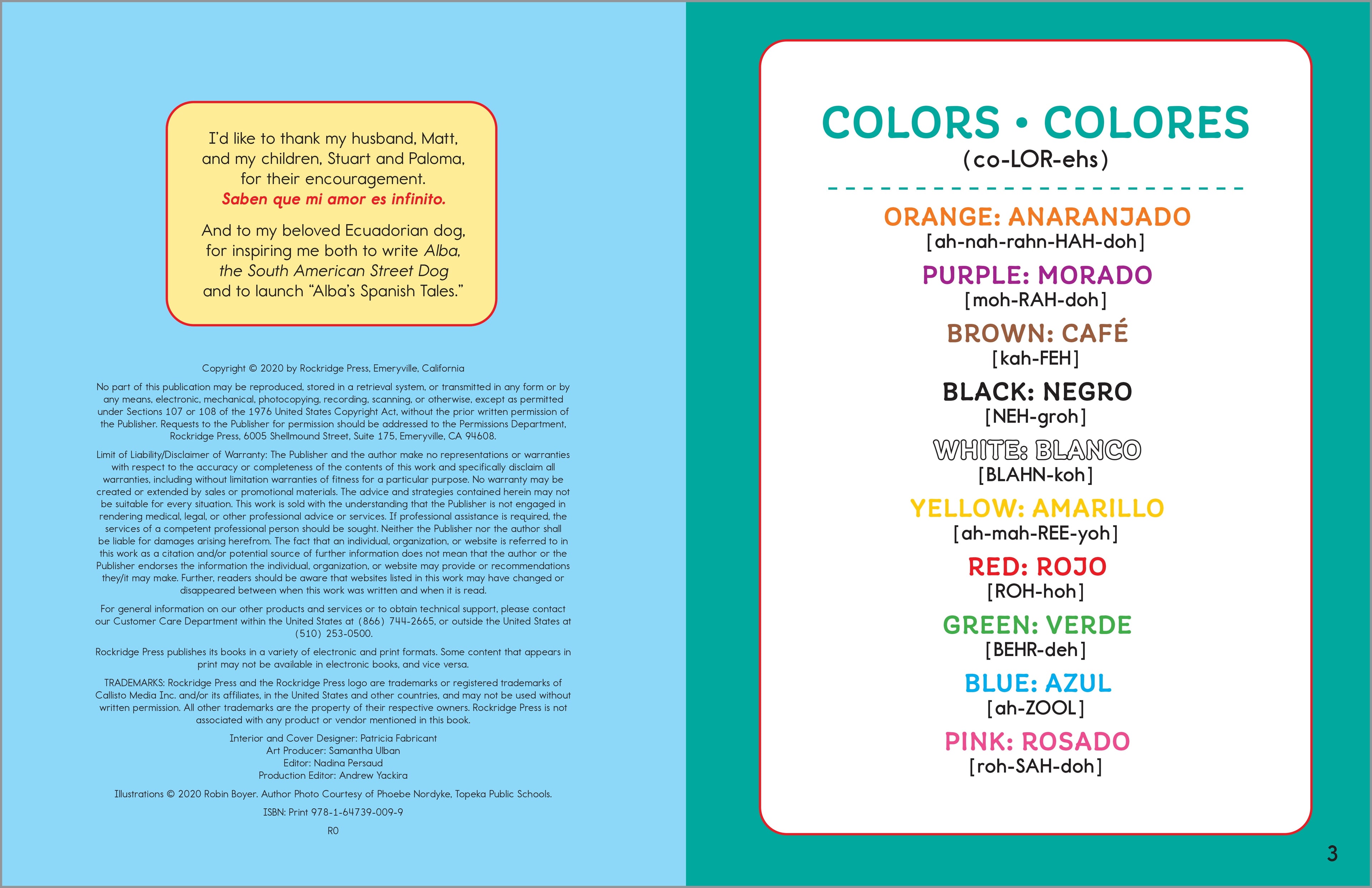 Spanish Workbook for Kids: Learn Spanish Words for Colors, Shapes, and