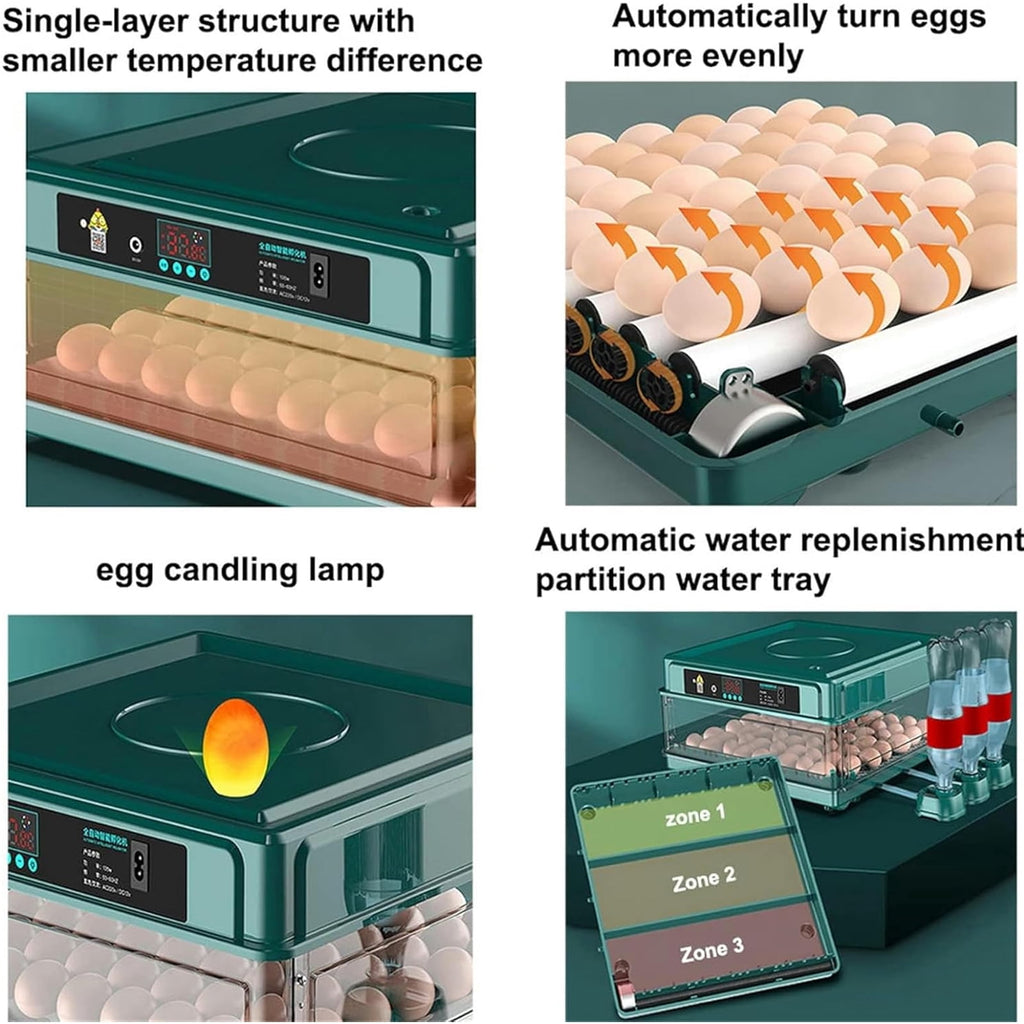 30 Egg Incubator with Automatic Egg Turning and Humidity Temperature C