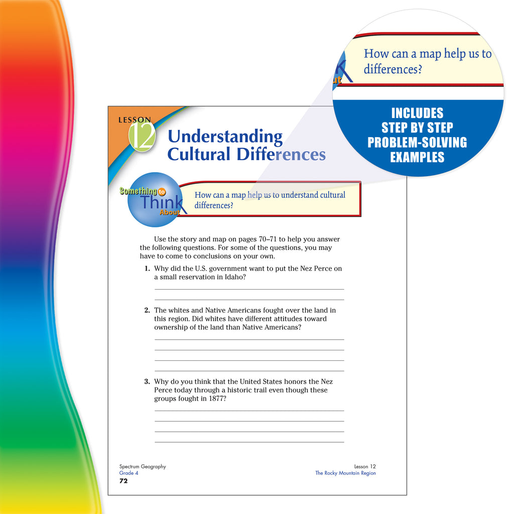 Spectrum Spectrum Geography, Grade 4: Regions of the U.S.A. Volume 94,