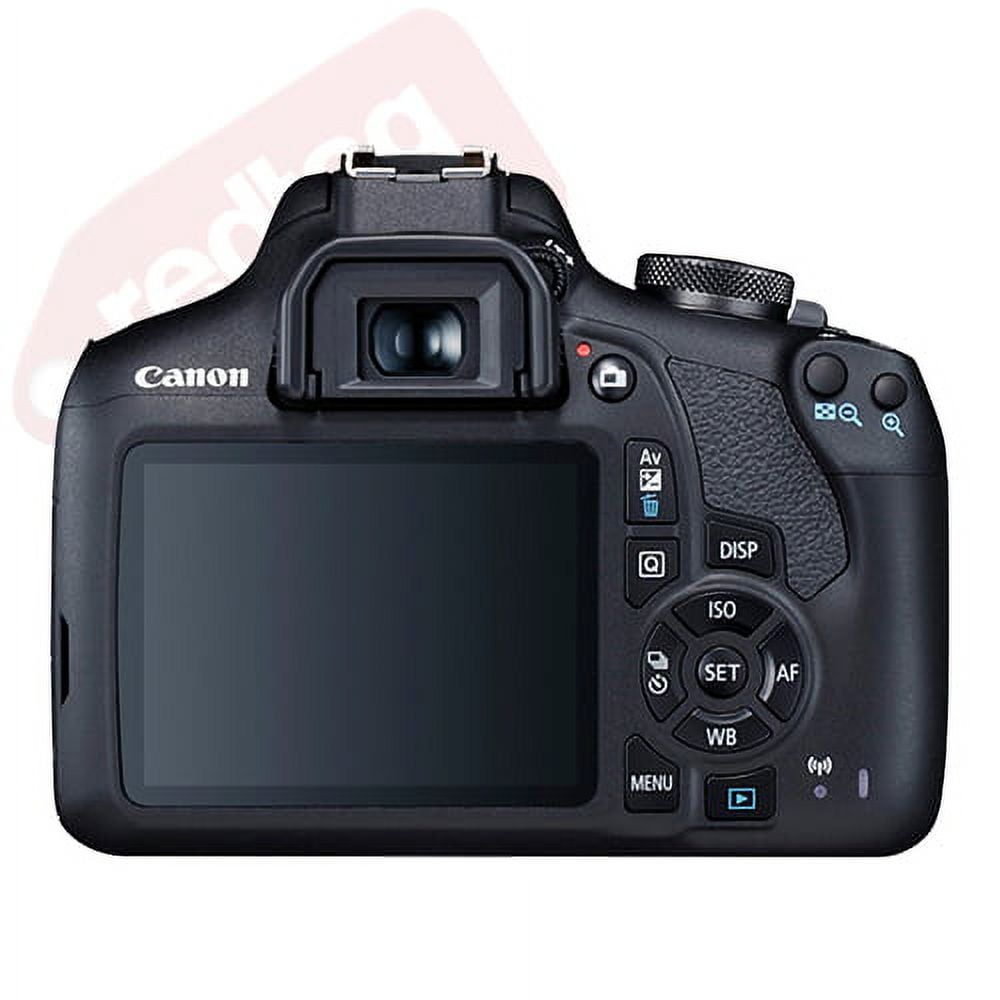 Canon EOS 2000D / Rebel T7 SLR Camera + 3 Lens Kit 18-55mm + 32GB + Fl