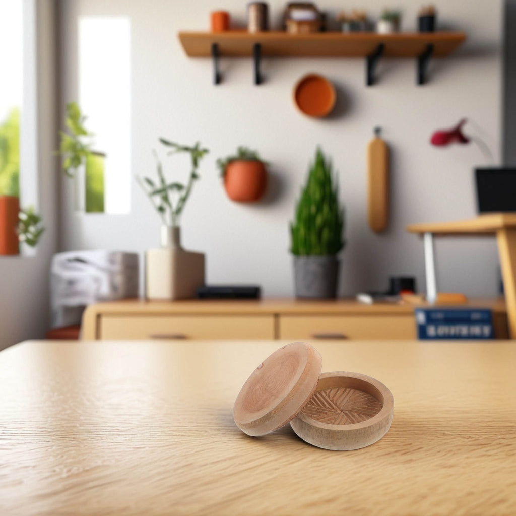 HEMOTON Wooden Handheld Grain Grinder for Home Use and Efficient Kitch