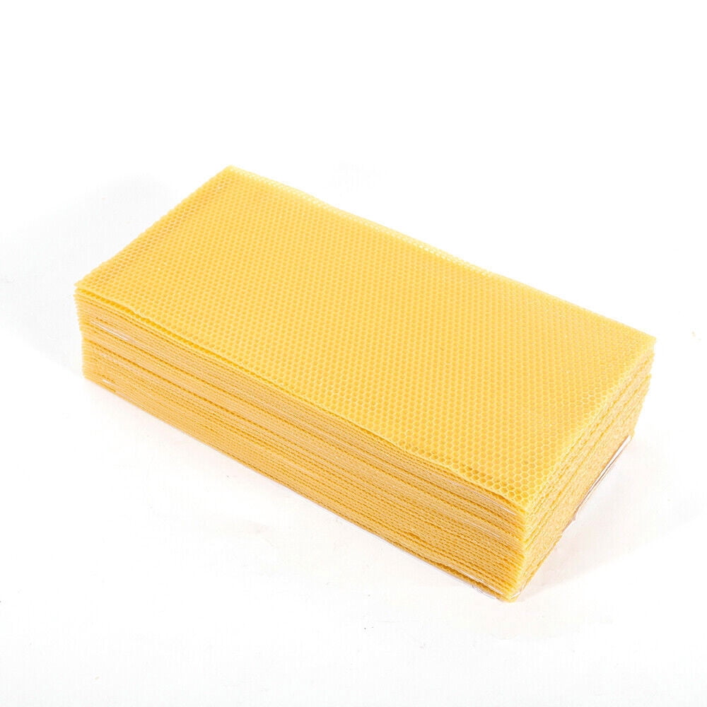 30Pcs Beeswax Foundation Sheets – Beekeeping Supplies 7.68×16.34 In