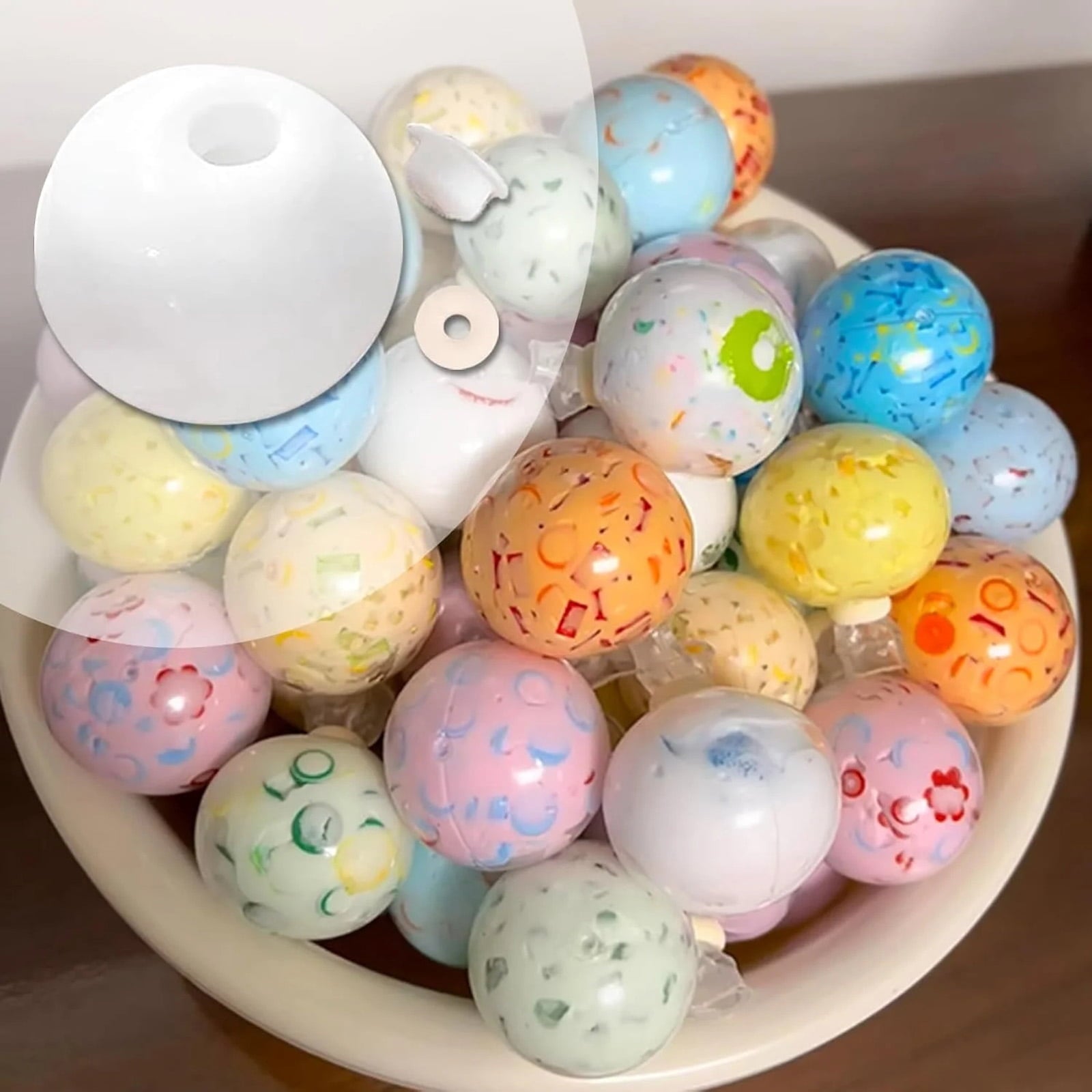 12 Pcs DIY Stress Ball Making Kit – Empty Squishy Skins – Crunchy
