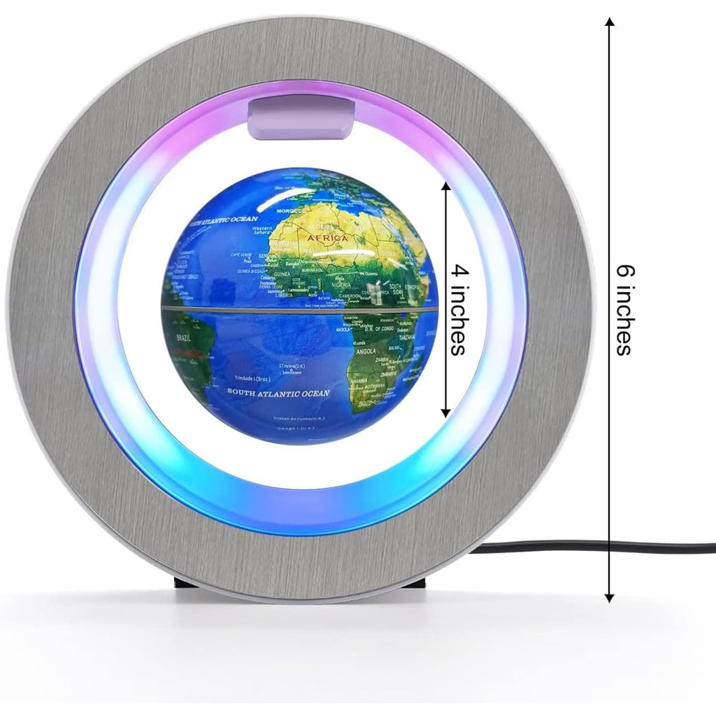 Rubinzhi Magnetic Floating Globe, Levitating Display for Desk, Kinetic