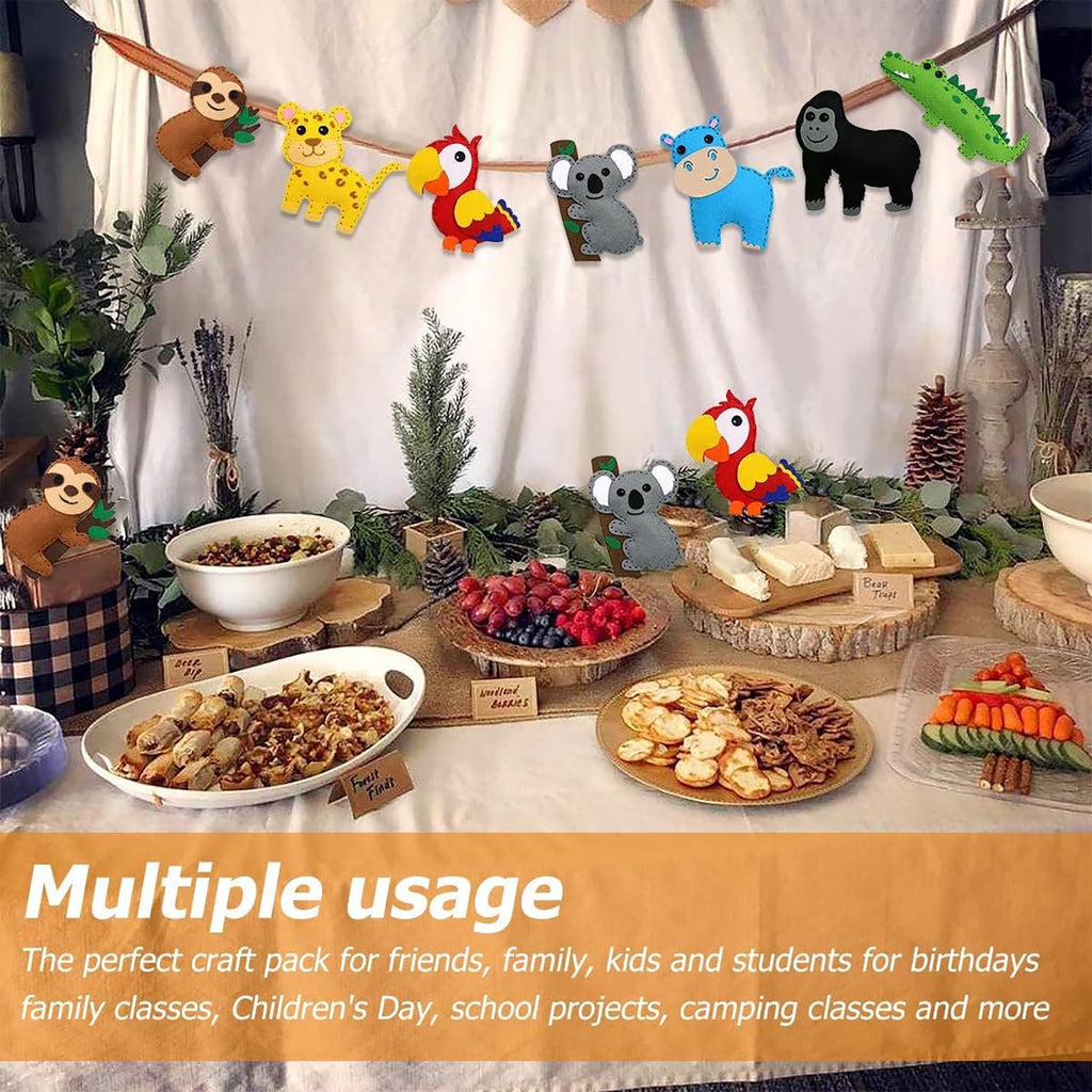 Arts Crafts DIY Toys Sewn Animal Craft Kit for Kids Educational Sewing