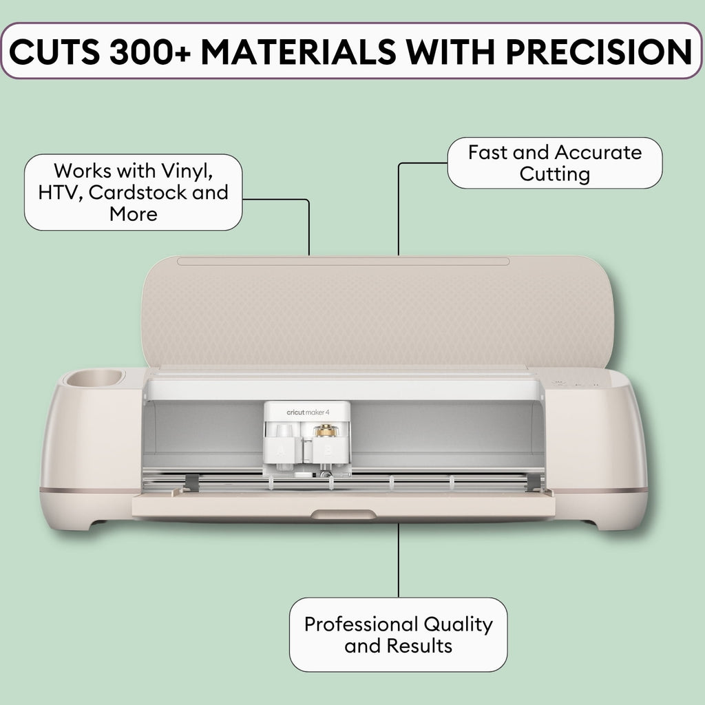 Cricut Maker 4 Cutting Machine - Ultimate Sticker Making Bundle for St
