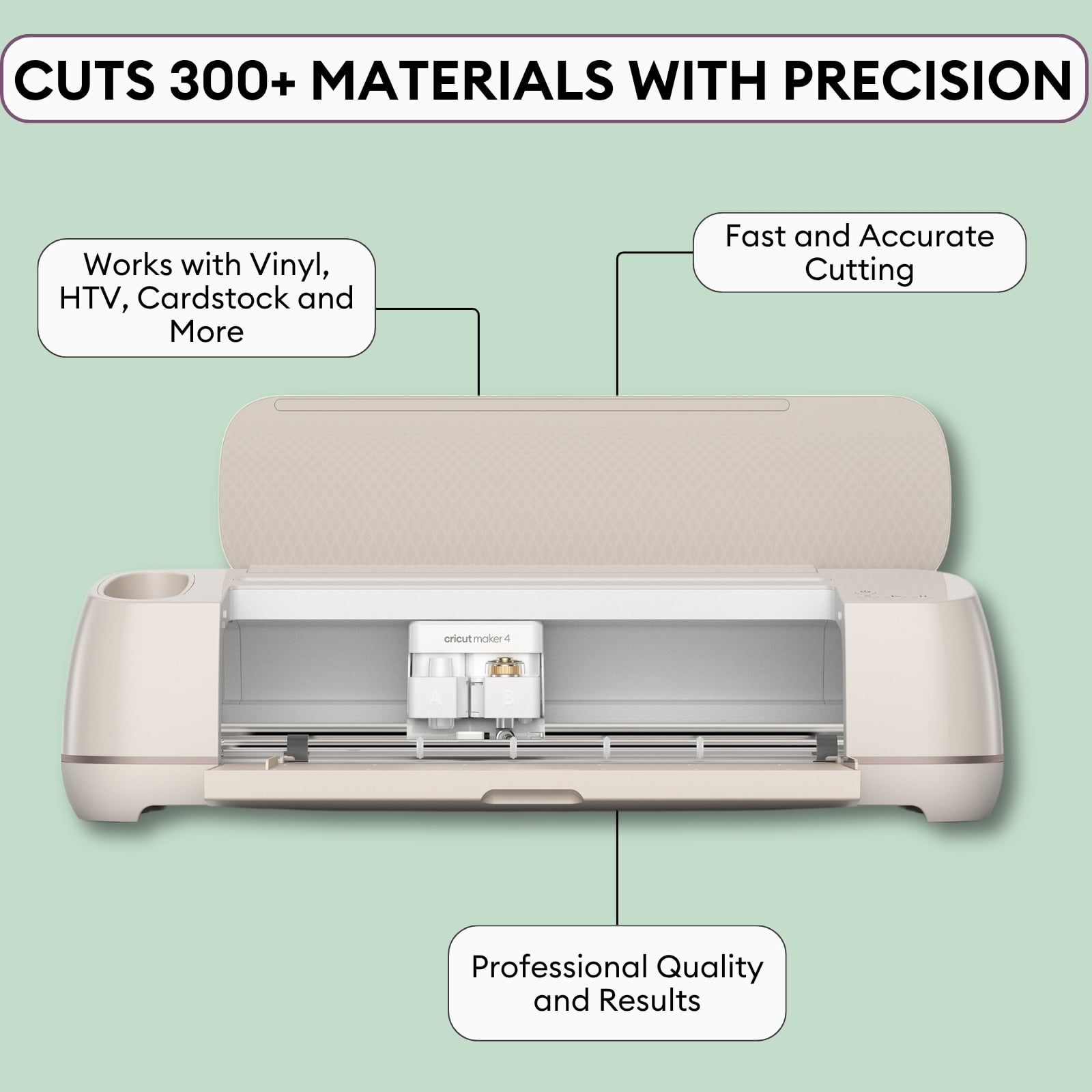 Cricut Maker 4 Cutting Machine - Ultimate Sticker Making Bundle for St