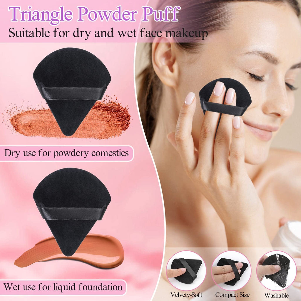 248pcs Disposable Makeup Applicators with Triangle Puffs, Mascara Wand