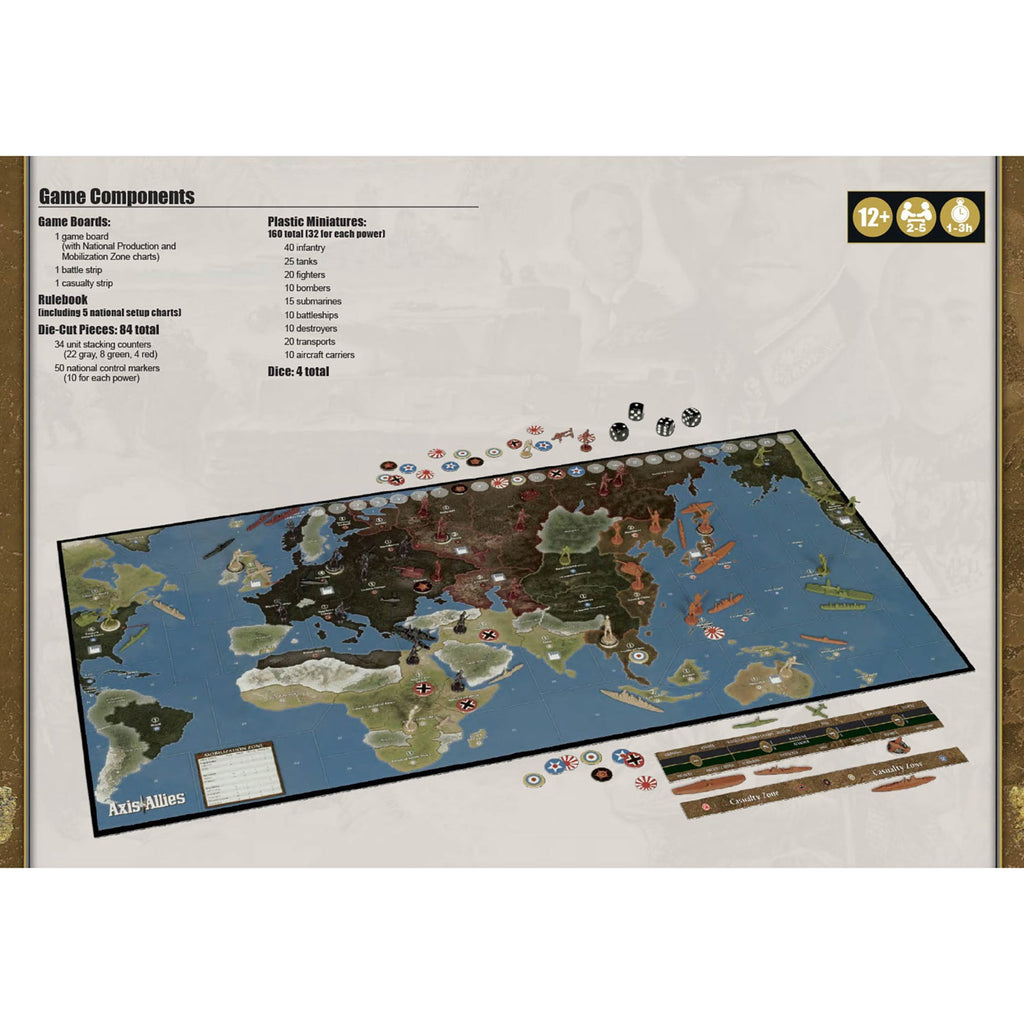 Axis & Allies: 1941 - WWII War Strategy Board Game, Renegade, Struggle