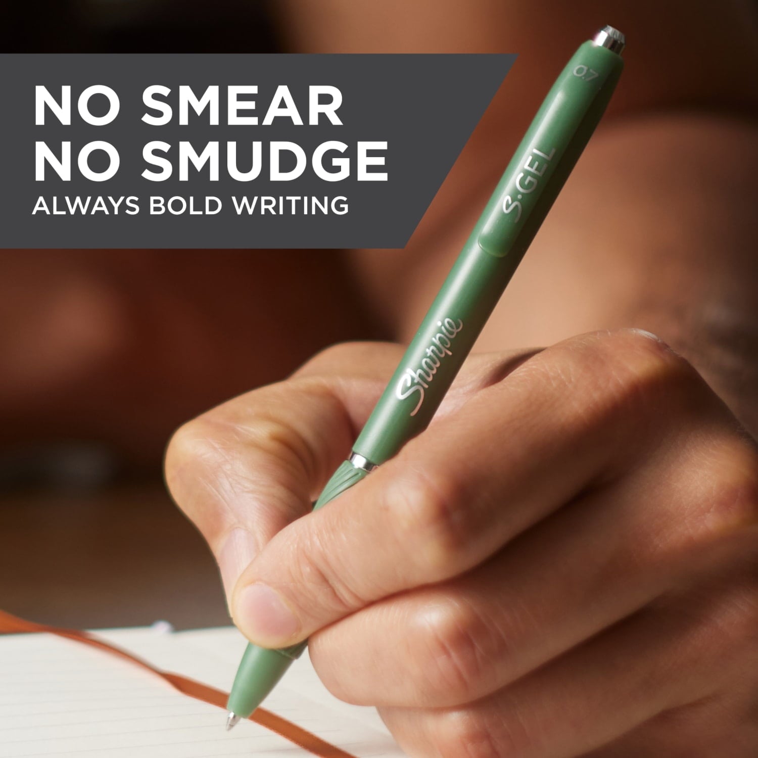 Sharpie S-Gel, Gel Pens, Medium Point (0.7mm), Green Barrel, Black Ink