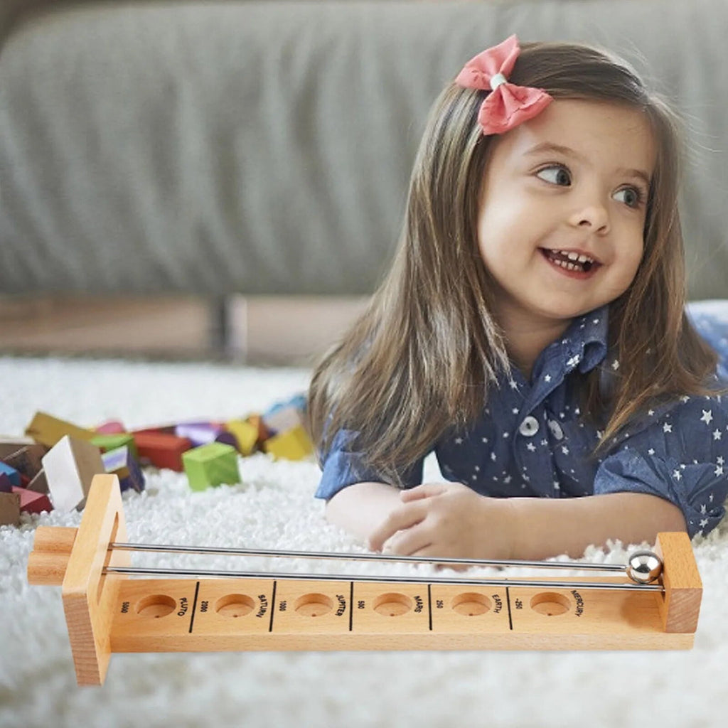 Weloille Wooden Marble Run Set 1 Piece, Children's Educational Buildin