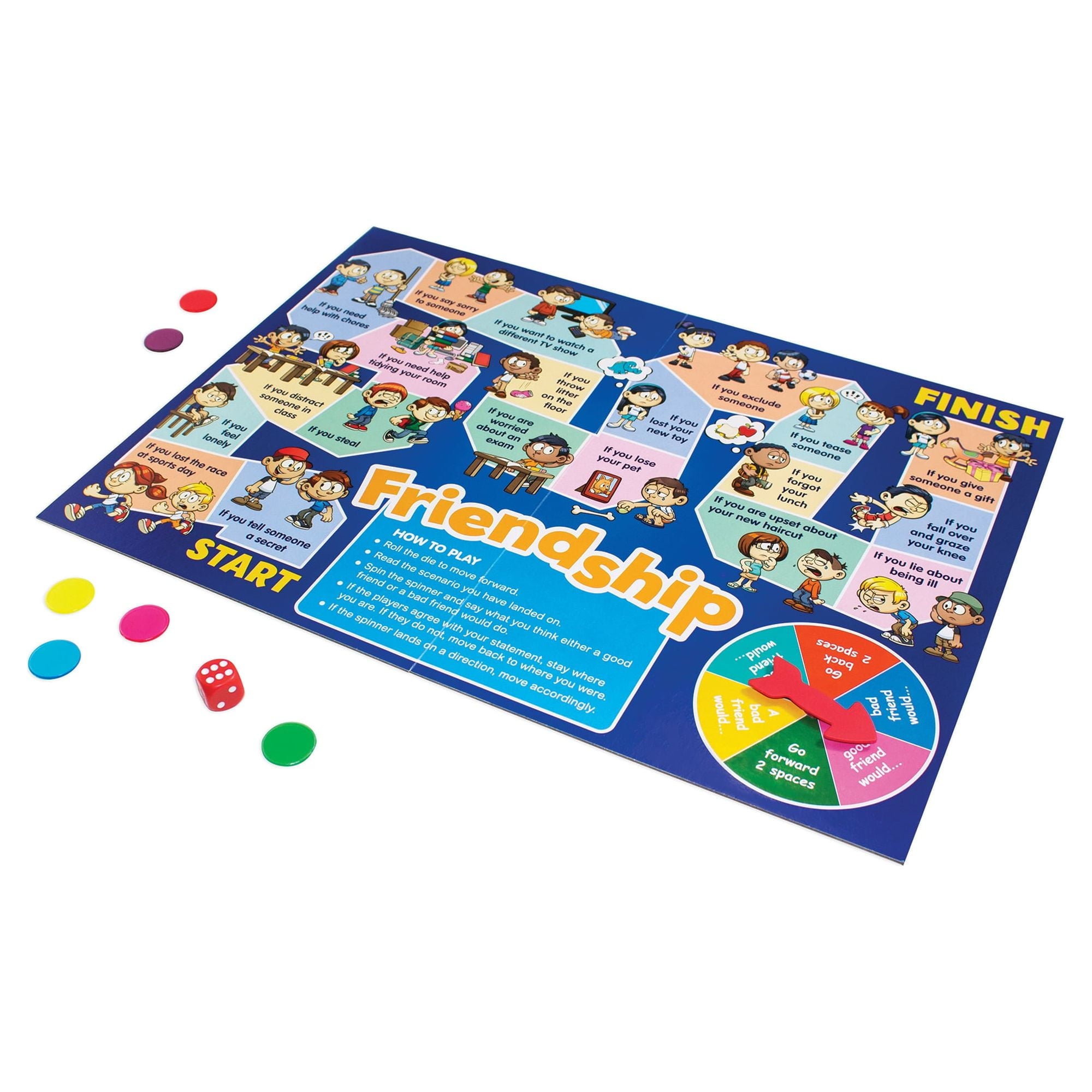 Junior Learning Social Skills Board Games - 4 Educational Board Games